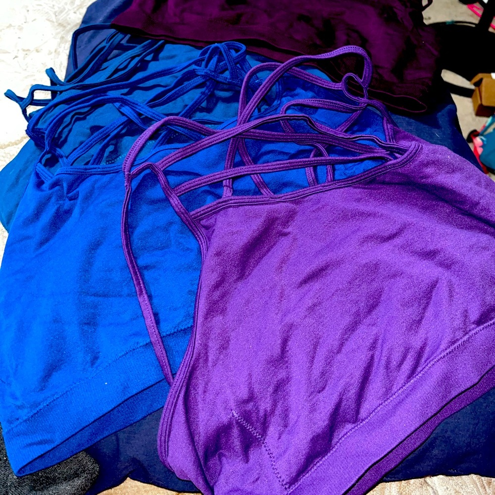 Pull over strappy bralette.  4 of them